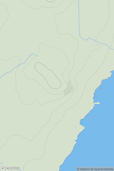 Thumbnail image for Cnoc Mor [Mull and Nearby Islands] [NM282241] showing contour plot for surrounding peak